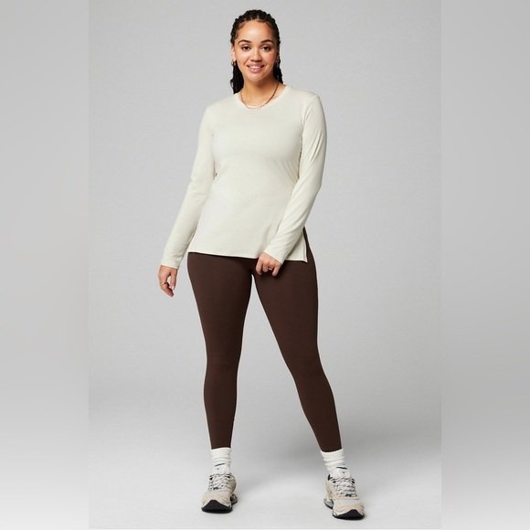 Fabletics Dry-Flex Cream Long-Sleeve Tunic NWT Medium - Picture 3 of 7